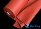 赤いシリコーンの火のカーテンおよび適用範囲が広い接合箇所のための上塗を施してあるガラス繊維の生地