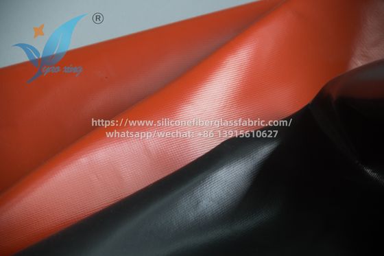 0.4mm 防火カーテン布 シリコンコーティング 柔らかい質感