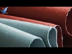 0.4mmの厚いシリコーンの耐火性のカーテンのための上塗を施してあるガラス繊維の布